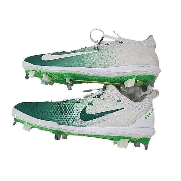 Nike Lunar Vapor Ultrafly Elite Baseball Cleats Green White 852686-303 Men's 13 - Picture 4 of 9